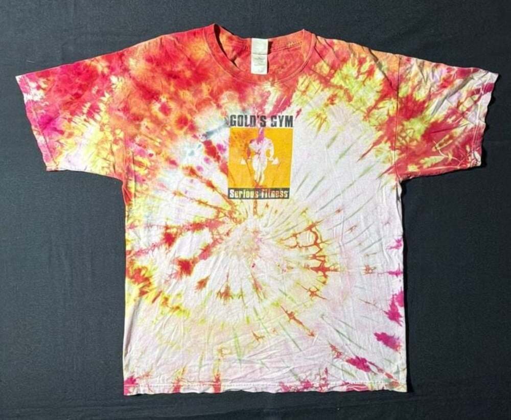 Vintage Gold's Gym Serious Fitness Tie Dye T-Shirt